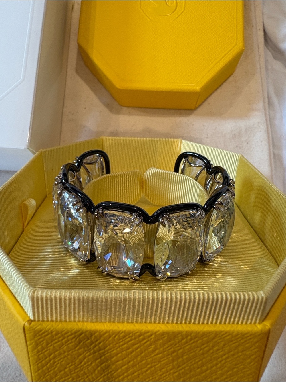 Swarovski Harmonia Oversized Floating Crystals Cuff - Picture 3 of 10